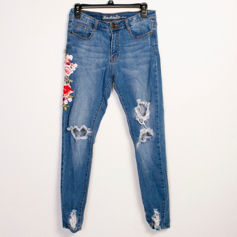 Embroidered Skinny Jeans 12